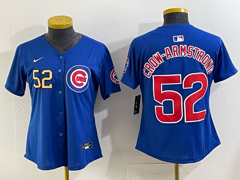 Youth Chicago Cubs 52 Crow Armstrong Blue Nike MLB 2025 Jersey 006